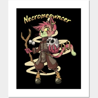 Necromancer Cat Meme Class RPG Dungeon Roleplaying Cats Gift Posters and Art